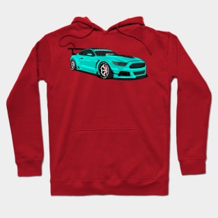 MUSTANG WIDEBODY TURQUOISE Hoodie